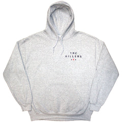 The Killers Unisex Hoodie - Tour '24 Roulette Wheel (Back Print)  -Grey Official Licensed Design