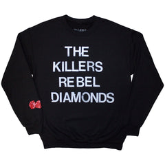 The Killers Unisex Sweatshirt - Tour '24 Rebel Diamonds Stacked  Official Licensed Design