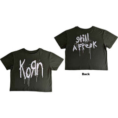 Korn Ladies Crop Top- Still a Freak (Back Print)  - Official Licensed Design