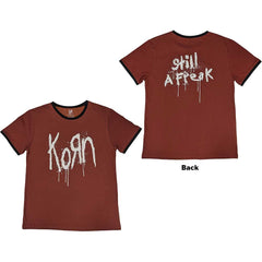 Korn Ringer T-Shirt - Still a Freak (Back Print) - Unisex Official Licensed Design