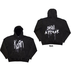 Korn Unisex Stone Wash Hoodie - Still a Freak (Back Print) - Official Licensed Design