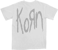 Korn T-Shirt - Requiem Album Cover (Back Print) - White Unisex Official Licensed Design