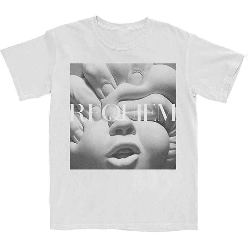 Korn T-Shirt - Requiem Album Cover (Back Print) - White Unisex Official Licensed Design