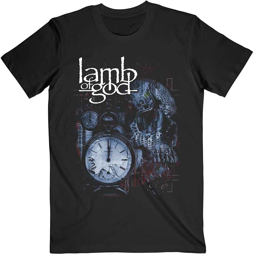 Lamb of God Unisex T-Shirt - Circuitry Skull - Official Licensed Design