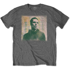 Liam Gallagher T-Shirt für Erwachsene – Monochrom – Grau, offizielles Lizenzdesign – weltweiter Versand