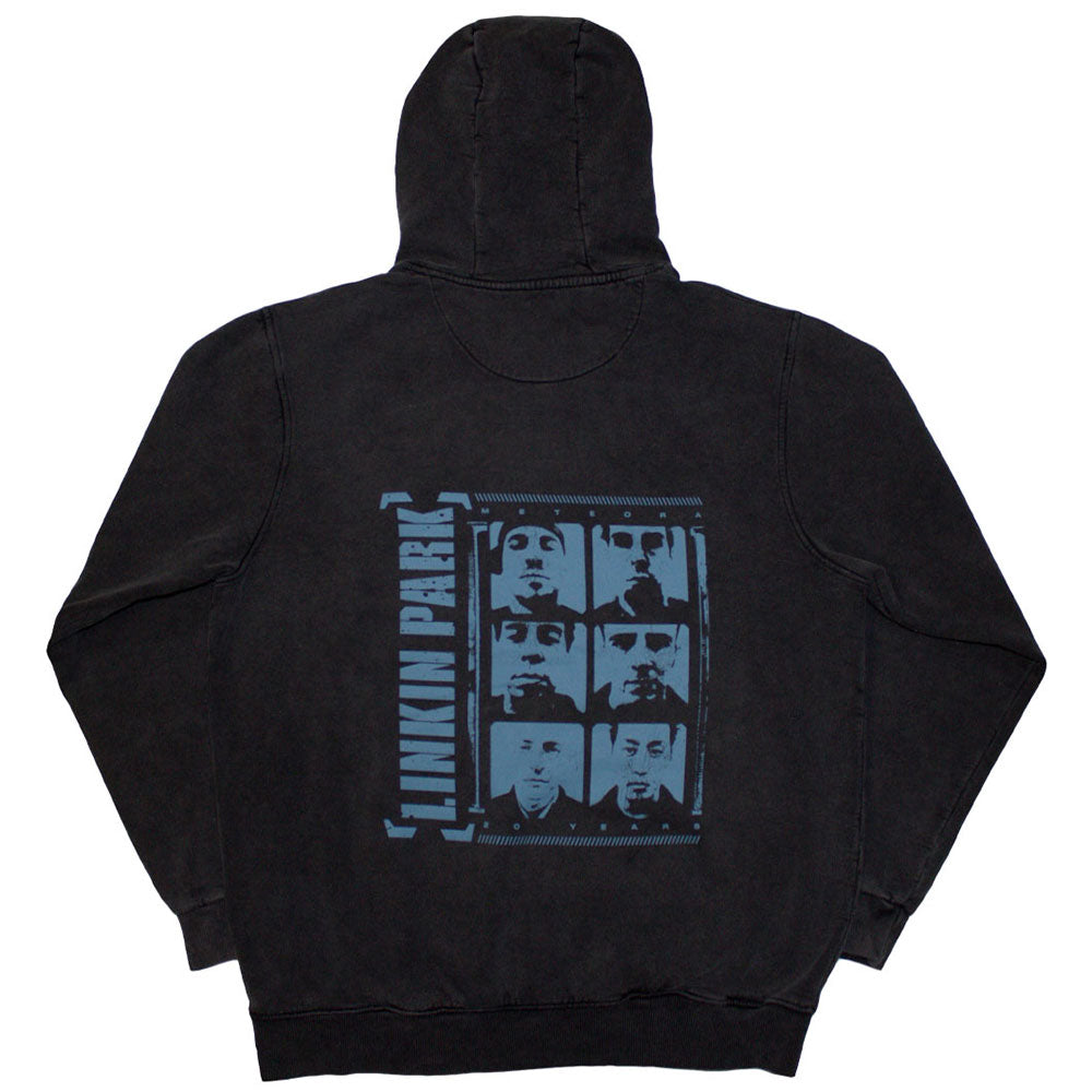 Linkin Park Unisex Stone Wash Hoodie - Meteora Portraits - Official Licensed Design