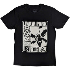 Linkin Park T-Shirt – Logos Rechteck – Unisex, offizielles Lizenzdesign