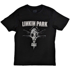Linkin Park T-Shirt – Gasmaske – Unisex, offizielles Lizenzdesign