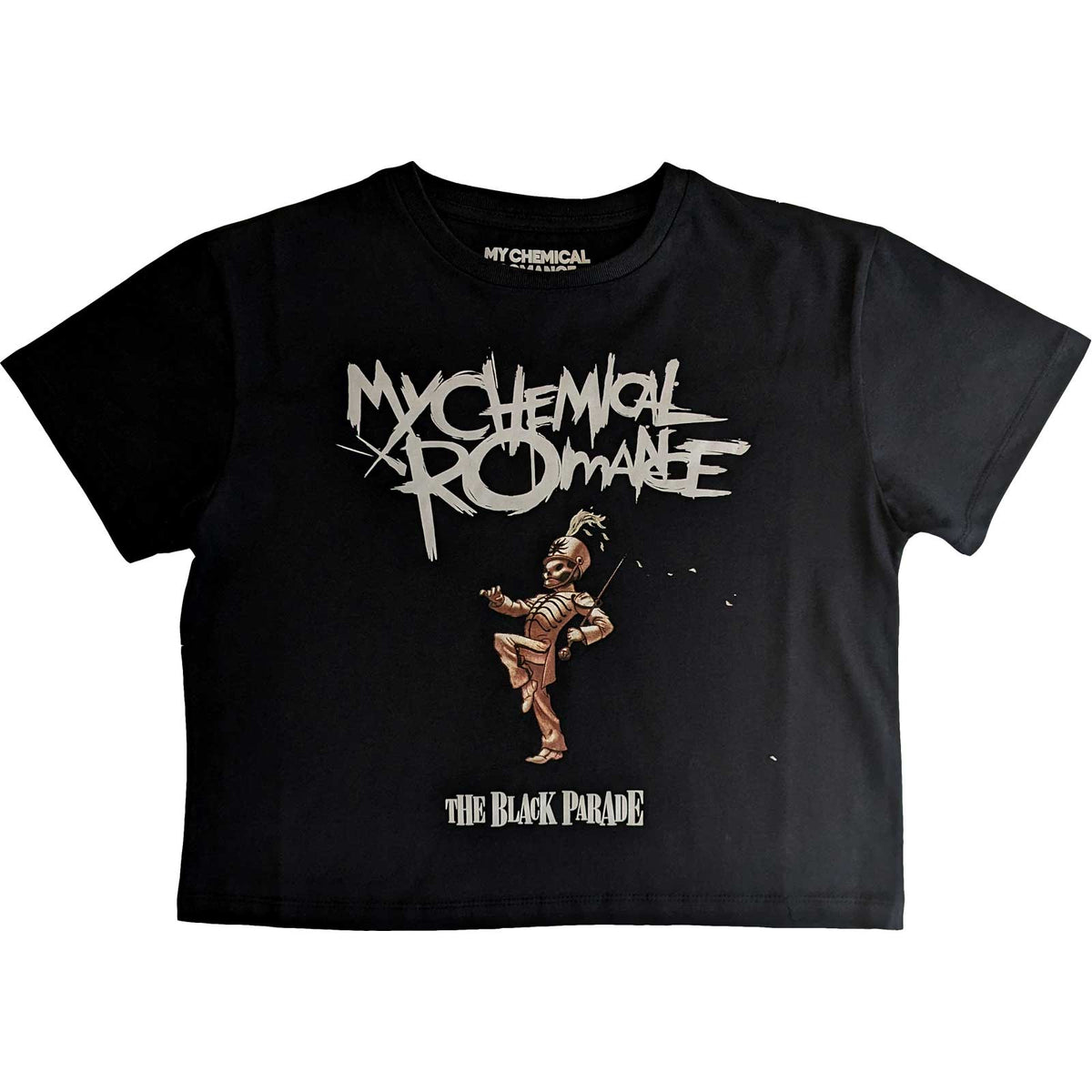 My Chemical Romance Damen Crop Top – The Black Parade – Offizielles Lizenzdesign