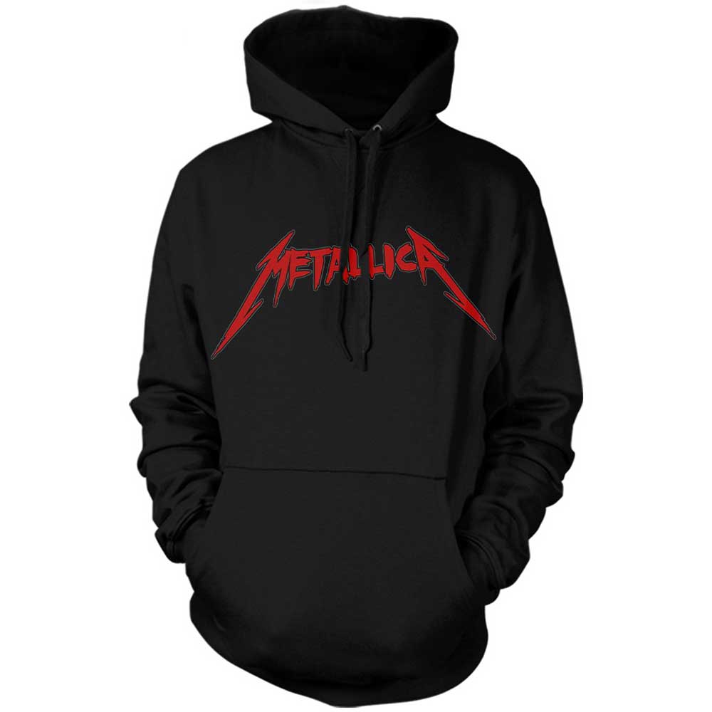 Sweat à capuche unisexe Metallica - Skull Screaming Red (impression au dos) - Licence officielle unisexe