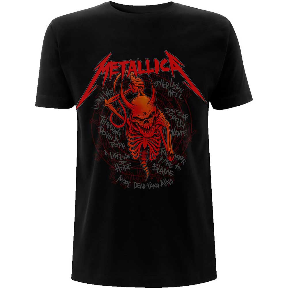 Metallica T-Shirt – Skull Screaming Red 72 Seasons (Rückendruck) – Unisex, offiziell lizenziert