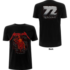 Metallica T-Shirt – Skull Screaming Red 72 Seasons (Rückendruck) – Unisex, offiziell lizenziert