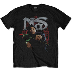 Nas Unisex T-Shirt - Red Rose - Unisex Official Licensed Design