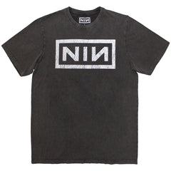 Nine Inch Nails Unisex Stone Wash T-Shirt - Classic Logo - Official Licensed Design