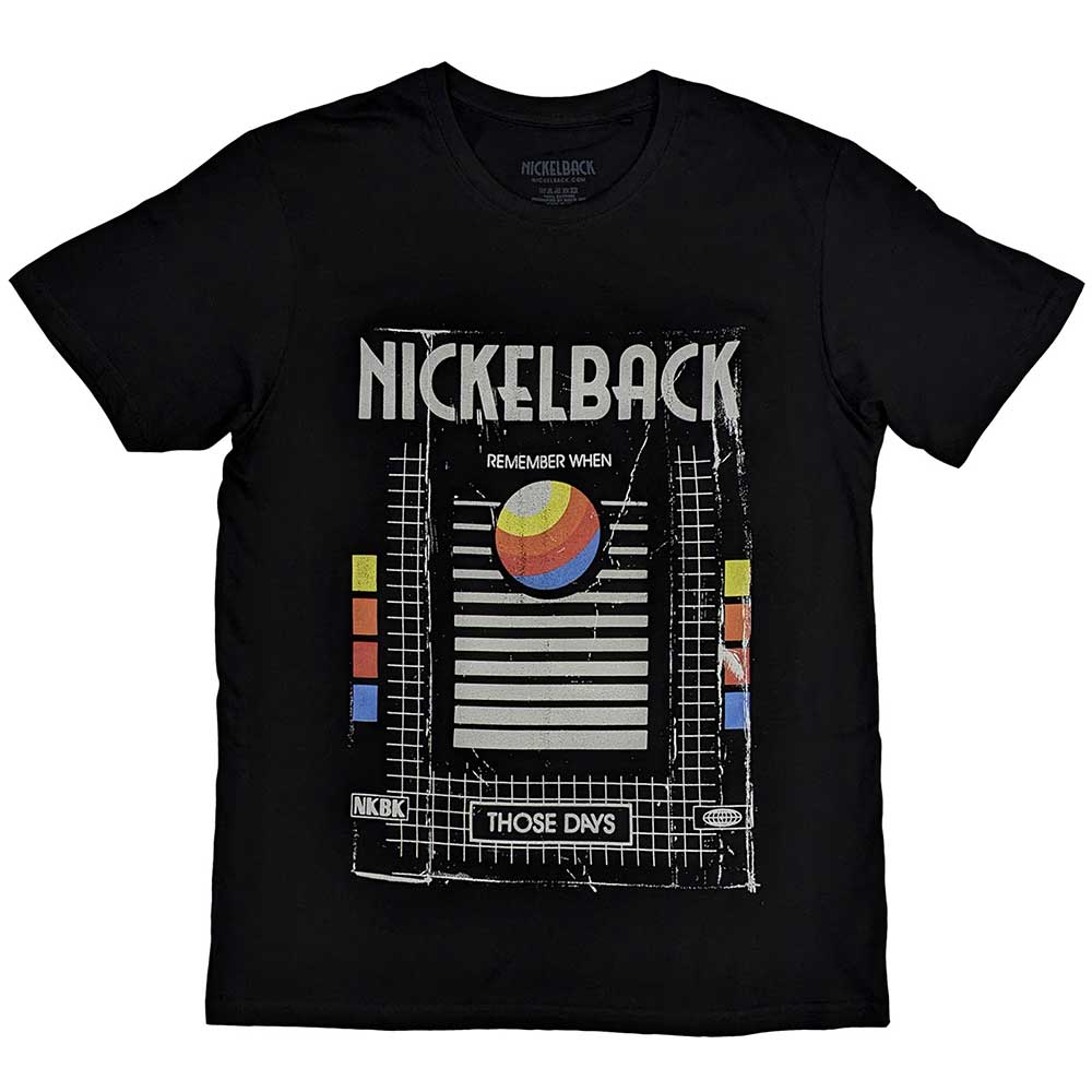 Nickelback Unisex T-Shirt - Those Days VHS - Official Licensed Design