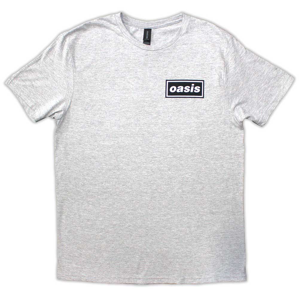 Oasis T-Shirt für Erwachsene – Decca-Logo-Design – offizielles Lizenzdesign – weltweiter Versand