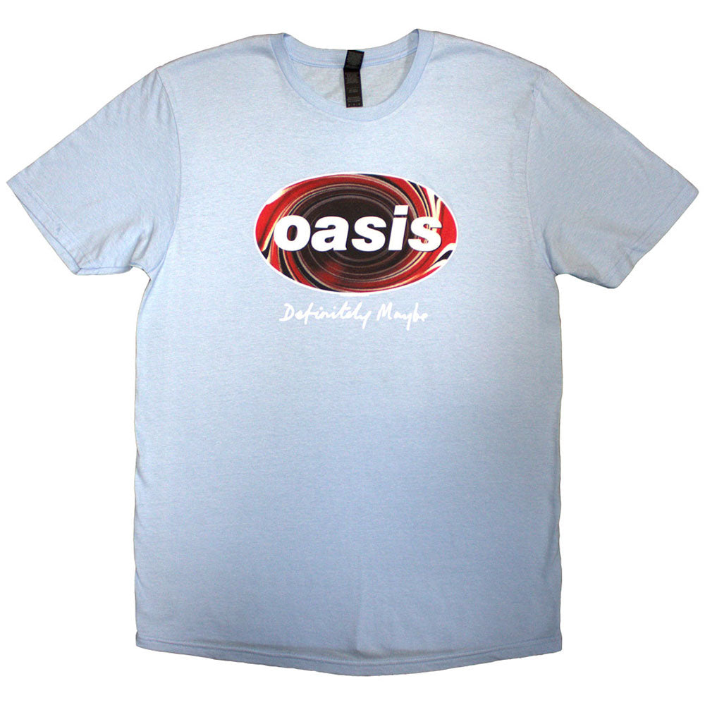 Oasis Unisex T-Shirt - Definitely Maybe Union Jack Oval - Official Licensed Product