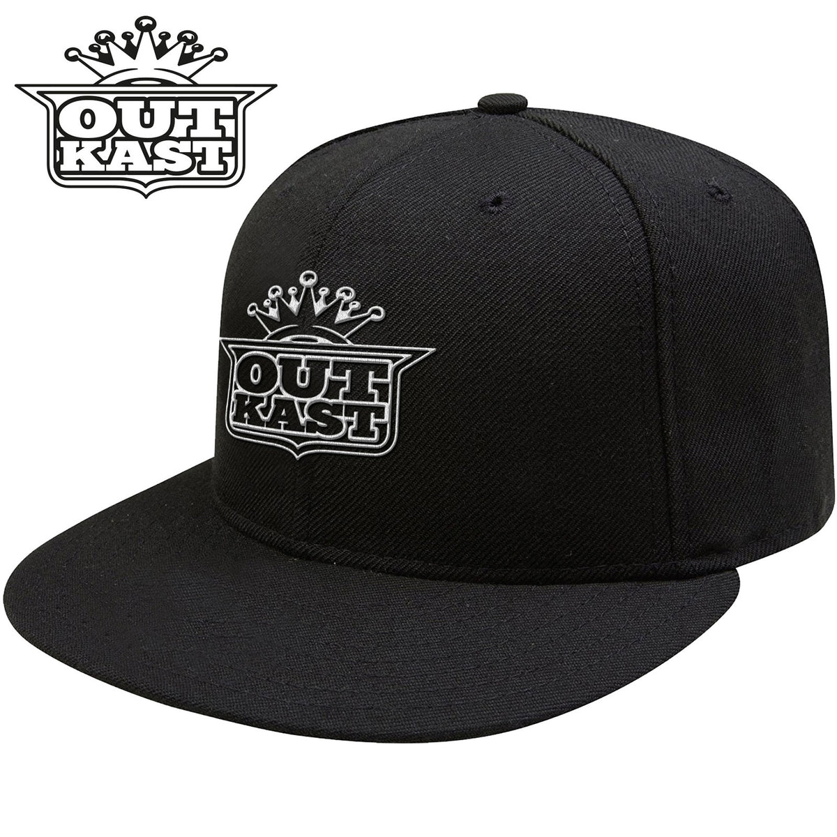 Outkast Unisex Snapback Cap - White Imperial Crown - Official Product