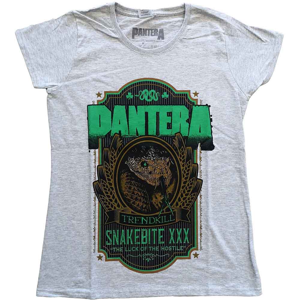 Pantera Ladies T-Shirt - Snake Bite XXX Label  - Official Licensed Design