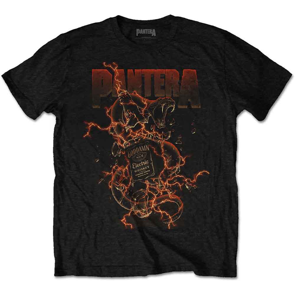 Pantera Unisex T-Shirt - Goddamn Whiskey - Official Licensed Design