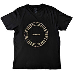 Paramore T-Shirt für Erwachsene – Root Circle – Schwarz, offiziell lizenziertes Design