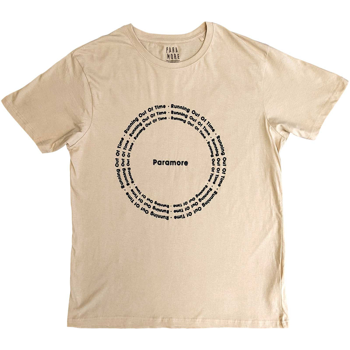 Paramore T-Shirt für Erwachsene – Root Circle – Sand, offizielles Lizenzdesign