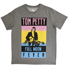 Tom Petty & the Heartbreakers Unisex T-Shirt - Full Moon Fever  -Grey Official Product