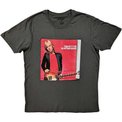 Tom Petty & the Heartbreakers Unisex T-Shirt - Damn the Torpedoes Square Grey - Official Product