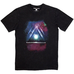 Pink Floyd Unisex Stone Wash T-Shirt - Space Prism- Official Licensed Design