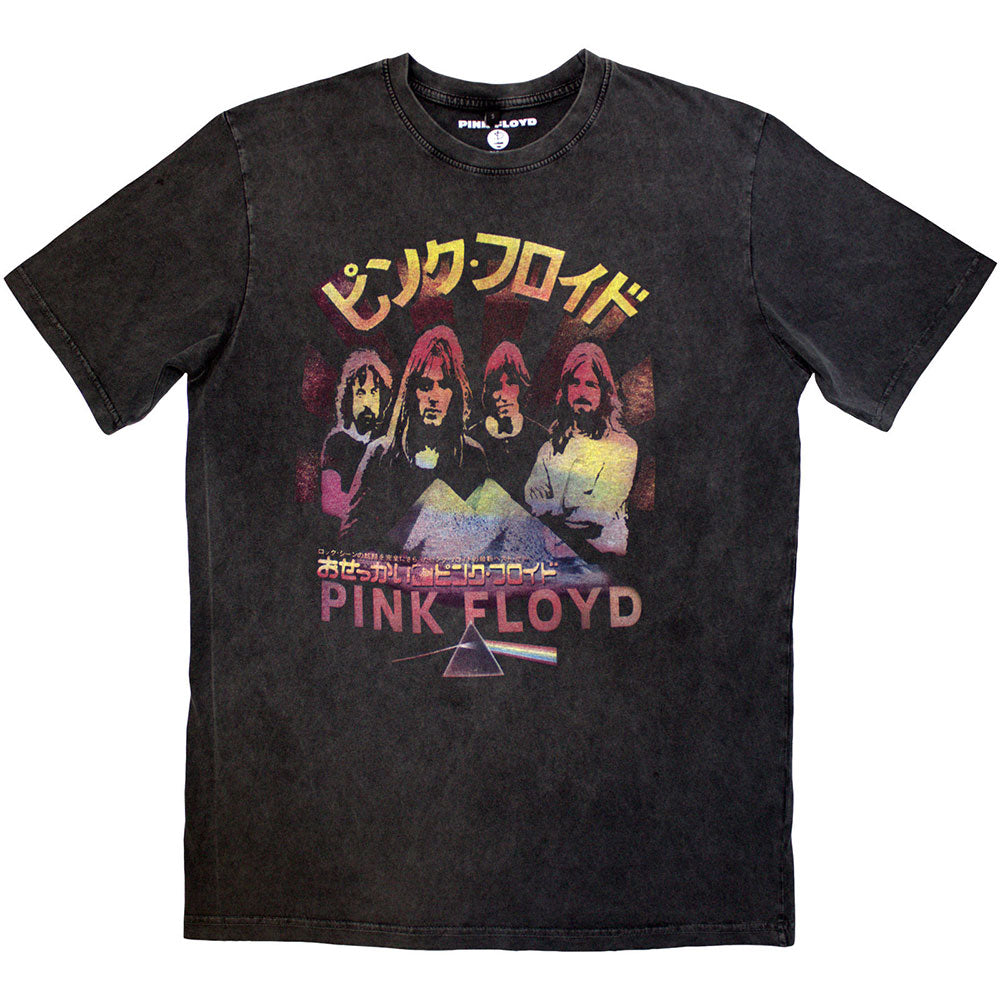 Pink Floyd Unisex Stone Wash T-Shirt - Japan Poster - Official Licensed Design