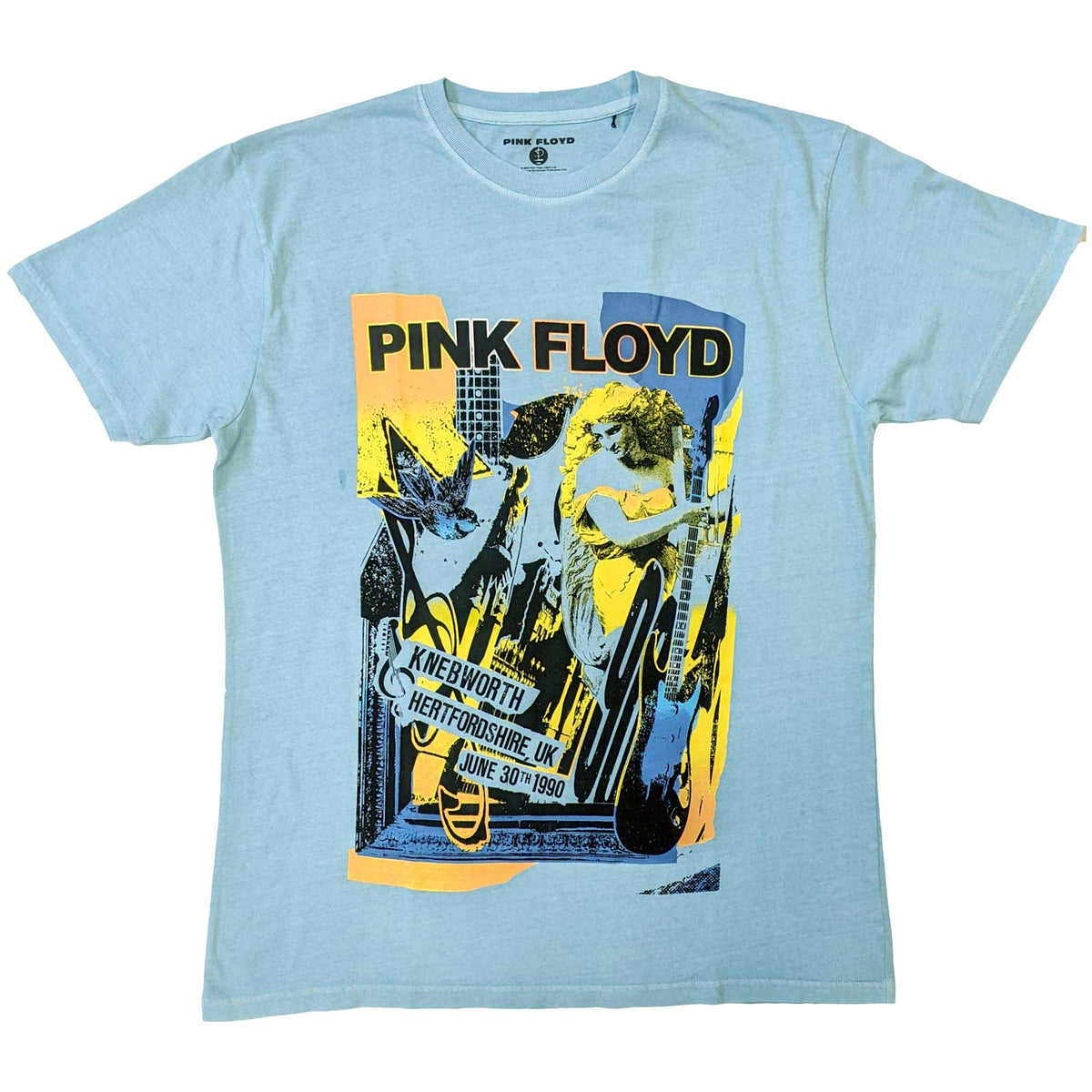 T-shirt unisexe Pink Floyd - Knebworth Live (Collection Wash) - Conception sous licence officielle