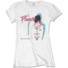 Prince  Ladyfit T-Shirt - Take Me With U - Official Licensed Product