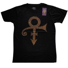 Prince T-Shirt - Gold Symbol (Diamante) - Unisex Official Licensed Design