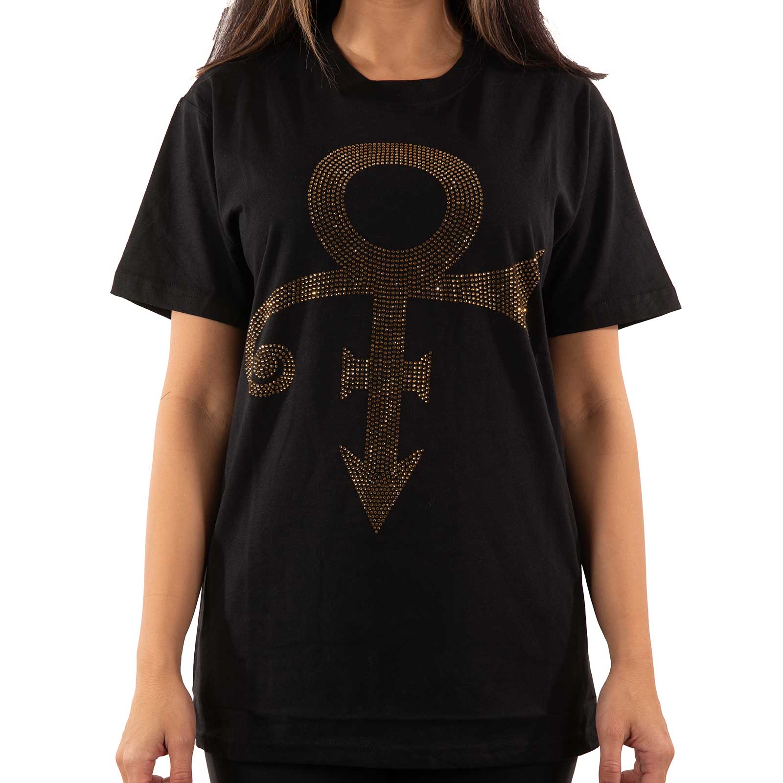Prince T-Shirt - Gold Symbol (Diamante) - Unisex Official Licensed Design
