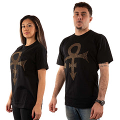 Prince T-Shirt - Gold Symbol (Diamante) - Unisex Official Licensed Design