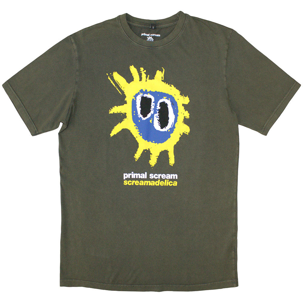 Primal Scream Unisex Stone Wash T-Shirt - Screamadelica - Official Licensed Design