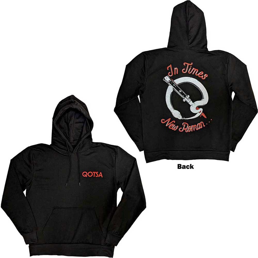Queens of the Stone Age Unisex Hoodie - Snake Logo - Unisex Official Licensed Design