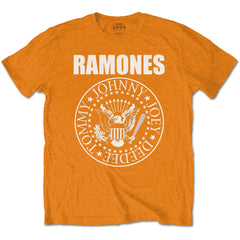 Ramones Kinder-T-Shirt – Präsidentensiegel – Orange, offizielles Lizenzdesign für Kinder