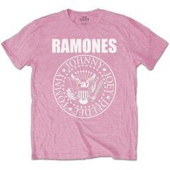 Ramones Kinder-T-Shirt – Präsidentensiegel – Pink Offizielles Lizenzdesign für Kinder