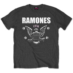 Ramones Adult T-Shirt - 1974 Eagle  - Official Licensed Design