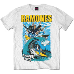 Das Ramones-T-Shirt für Erwachsene – Rockaway Beach – offizielles Lizenzdesign