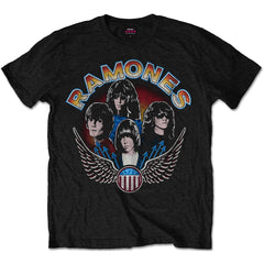 The Ramones T-Shirt für Erwachsene – Vintage Wings – Offizielles Lizenzdesign