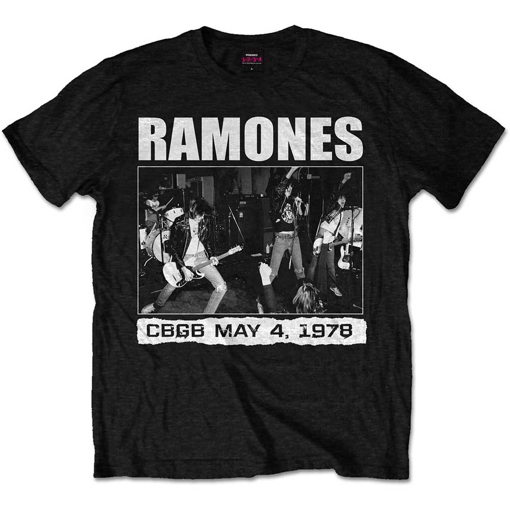Ramones Adult Unisex T-Shirt - CBGD 1978  - Official Licensed Design