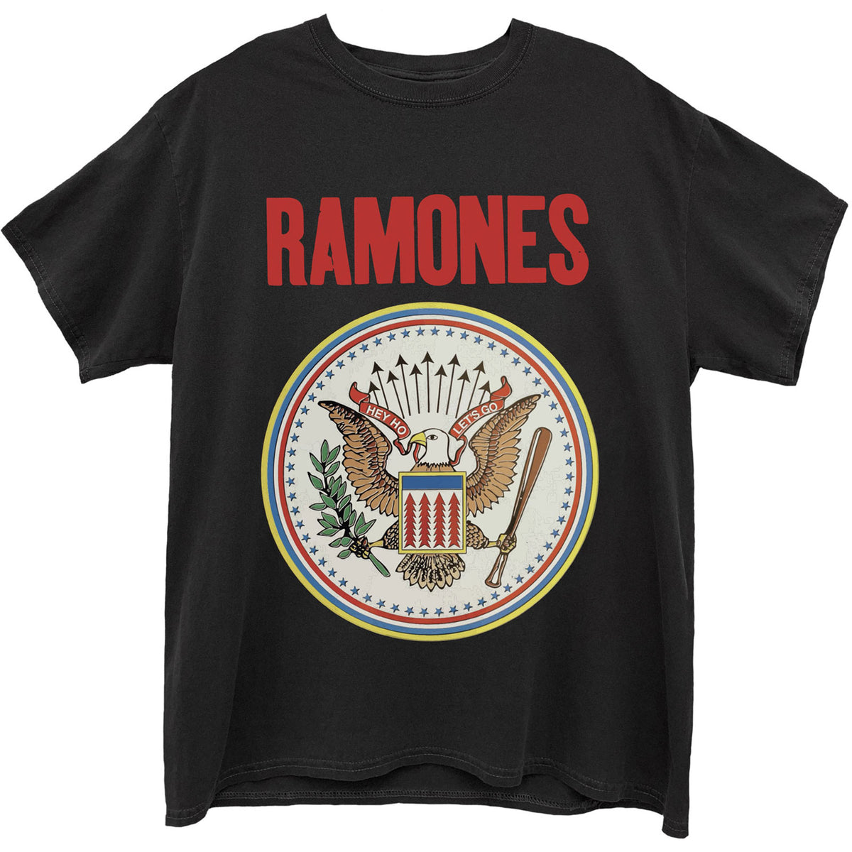 Das Ramones-T-Shirt für Erwachsene – Vollfarbsiegel – offizielles Lizenzdesign