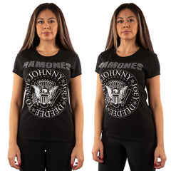 The Ramones Ladies T-Shirt - Presidential Seal Diamante - Conception sous licence officielle