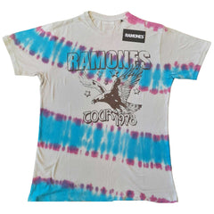 T-shirt unisexe adulte The Ramones - Eagle (Collection Wash) - Conception sous licence officielle