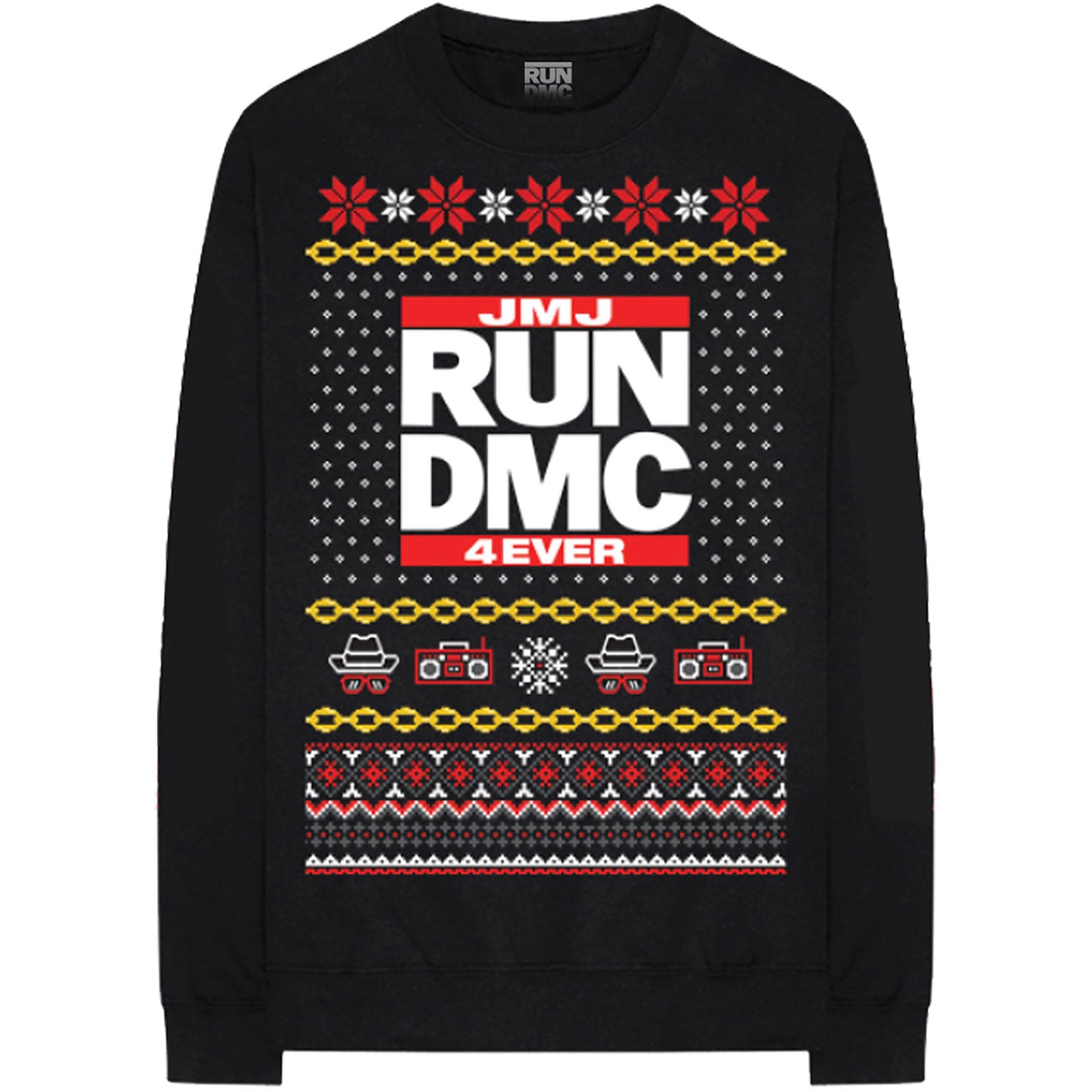 Run DMC Sweatshirt - Holiday (Back Print) - Unisex Official Licensed Design