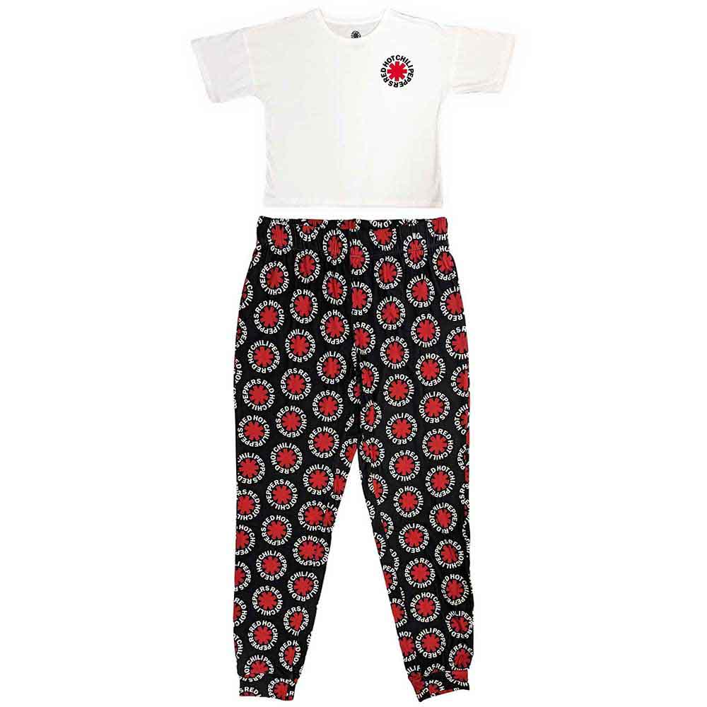 Red Hot Chili Peppers Ladies Pyjamas - Classic Asterisk -  Official Licensed Product