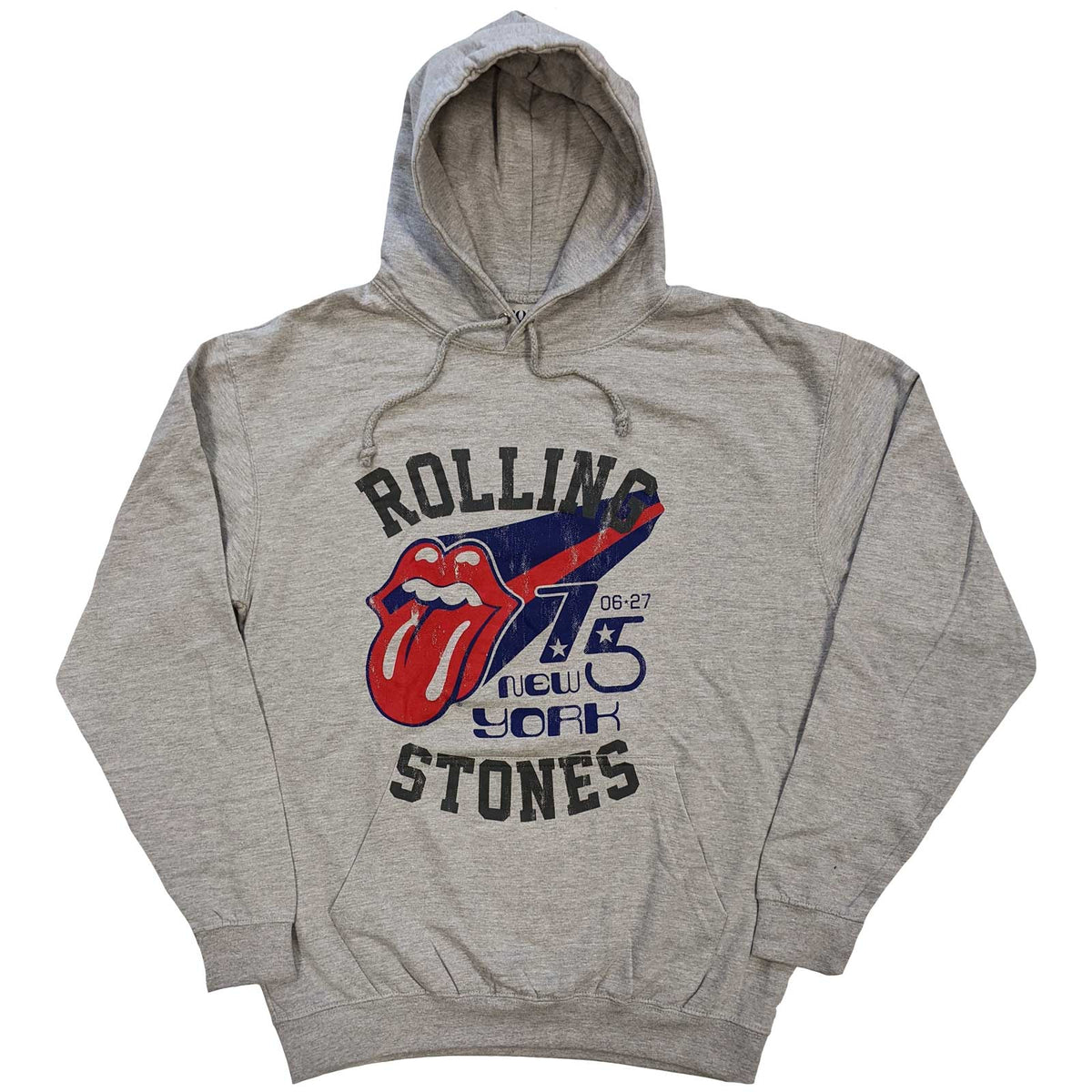 Sweat à capuche unisexe des Rolling Stones - New York '75 - Conception sous licence officielle