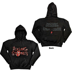 Sweat à capuche unisexe des Rolling Stones - Logo en verre Hackney Diamonds - Conception sous licence officielle